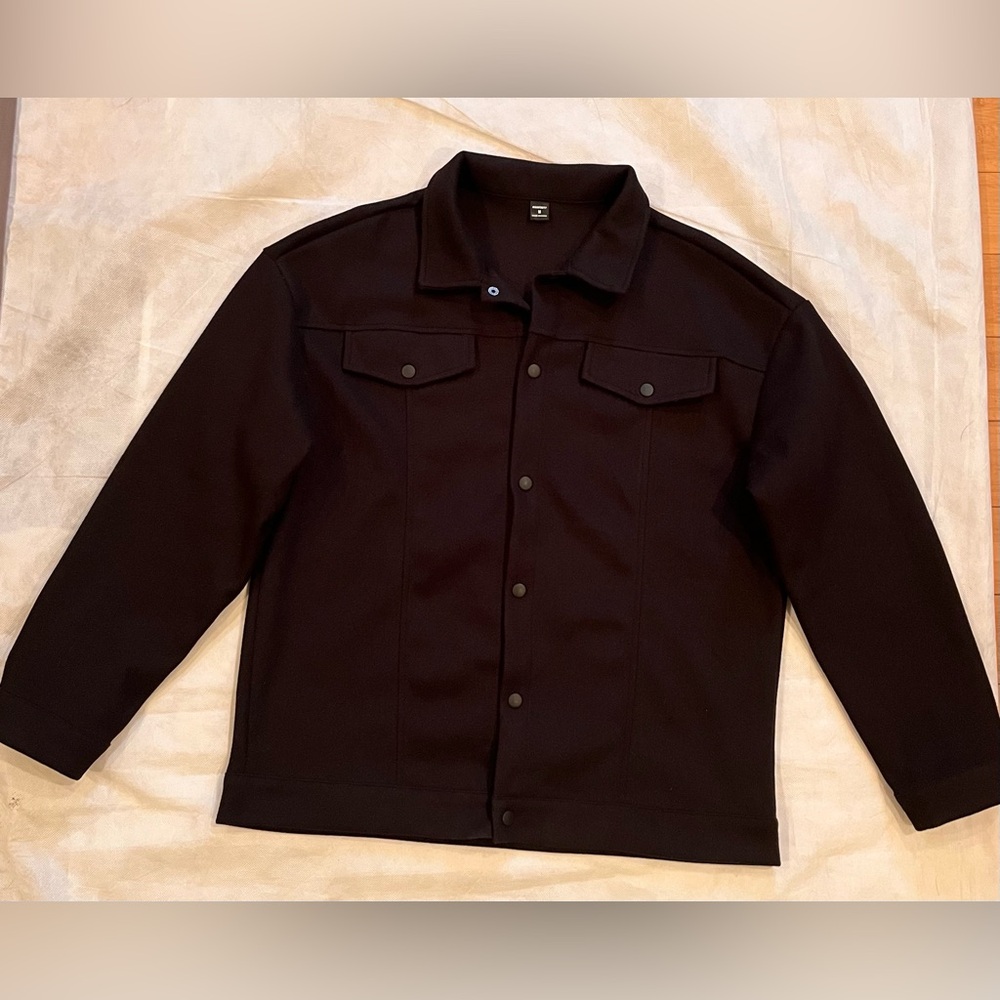 fashion manfinity homme jacket size M Black color100% Poliéster Snap button Down